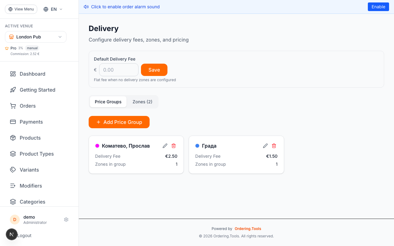 Create Price Groups