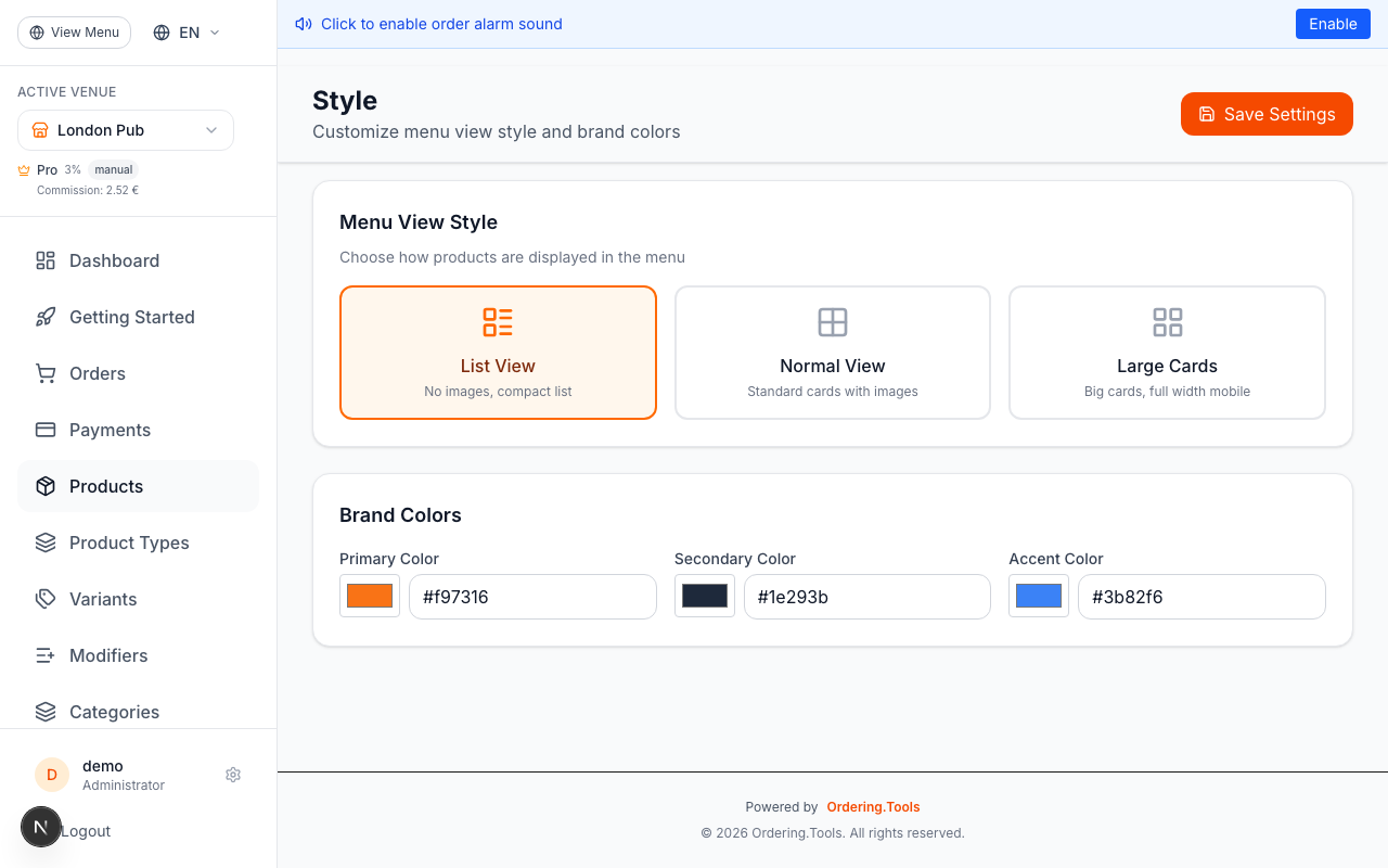 Customize Branding