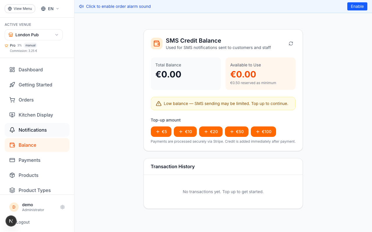 Top Up Your Balance
